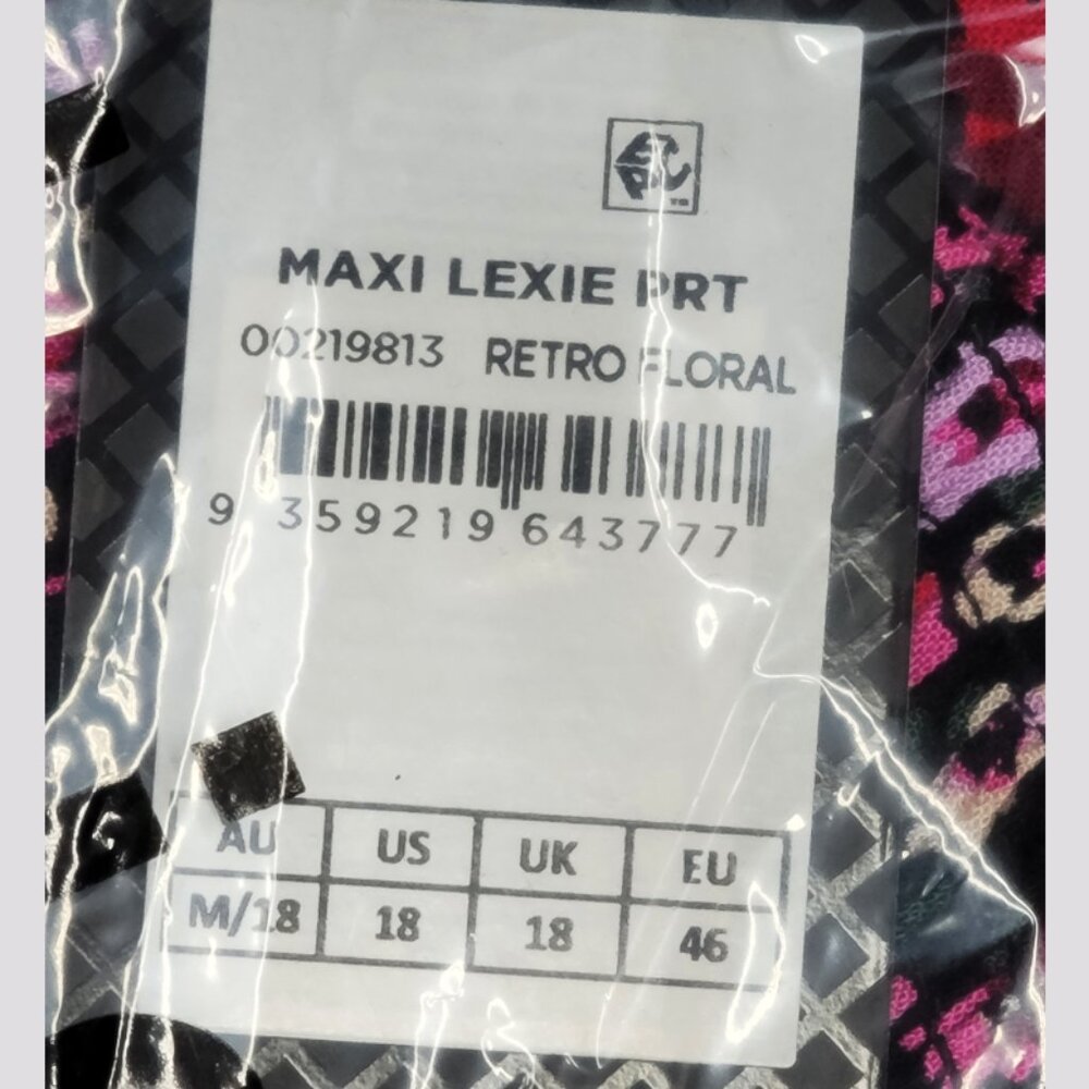 NWT City Chic Floral Smocked Cut-Out Long Sleeve Maxi Dress 18 - Picture 9 of 11